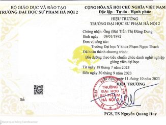 Chuẩn chức danh nghề nghiệp giảng viên đại học